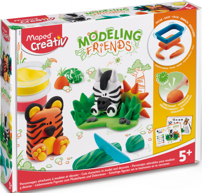Lerset - Maped - Modellering vilda vänner (5+ år) Lerset - Maped - Modellering vilda vänner (5+ år)