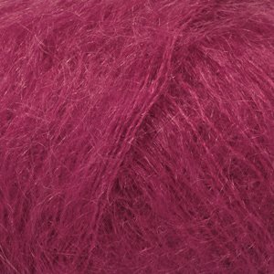 DROPS Kid-Silk Uni Colour garn - 25g - Mörk rosa (17) DROPS Kid-Silk Uni Colour garn - 25g - Mörk rosa (17)