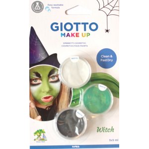 Ansiktsfärg Giotto 3x5 ml - Häxa Ansiktsfärg Giotto 3x5 ml - Häxa