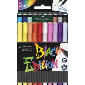 Färgpennset - Faber-Castell - Redline Filtpennor - Black Edition set Färgpennset - Faber-Castell - Redline Filtpennor - Black Edition set