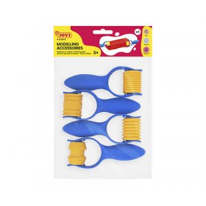 Lerverktyg - Jovi - Roller i olika mönster 4-pack Lerverktyg - Jovi - Roller i olika mönster 4-pack