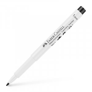 Textilmärkningspenna - Faber-Castell - Tvättsvart - Rund spets Textilmärkningspenna - Faber-Castell - Tvättsvart - Rund spets