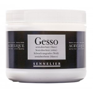 Akrylmedium Sennelier 500 ml - Semi-Absorbent Gesso (Vit) Akrylmedium Sennelier 500 ml - Semi-Absorbent Gesso (Vit)