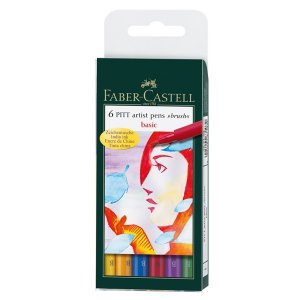 Ritpennset PITT Artist Brush Bas - 6 Pennor Ritpennset PITT Artist Brush Bas - 6 Pennor