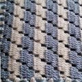 Kundbild Junior 50g - Rosa denimprint: Den skall bli en baby filt! Mycket...