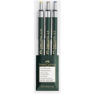 Stiftpennset Faber-Castell Tk-Fine Grön - 3 Pennor Stiftpennset Faber-Castell Tk-Fine Grön - 3 Pennor