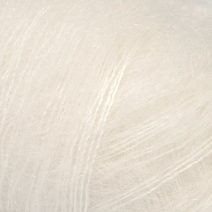 DROPS Kid-Silk Uni Colour garn - 25g - Natur (01) DROPS Kid-Silk Uni Colour garn - 25g - Natur (01)