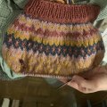 Kundbild Svarta Fåret Ulrika garn 50g - Rosa Melange (40): En tröja till mosters minsta ??