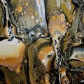 Kundbild Pouring medium Liquitex 946 ml: Tavla 50x50 Acrylic fluid Pouring....
