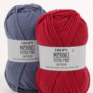 Drops Merino Extra Fine garn - 50g (ca 30 olika färgval) Drops Merino Extra Fine garn - 50g (ca 30 olika färgval)