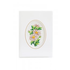 Broderikit Kort - Blommor 3-pack Broderikit Kort - Blommor 3-pack