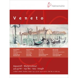 Akvarellblock Hahnemühle Veneto 325g Grov/Matt - 24x32cm Akvarellblock Hahnemühle Veneto 325g Grov/Matt - 24x32cm