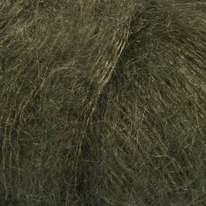 DROPS Kid-Silk Uni Colour garn - 25g - Mörk grön (19) DROPS Kid-Silk Uni Colour garn - 25g - Mörk grön (19)