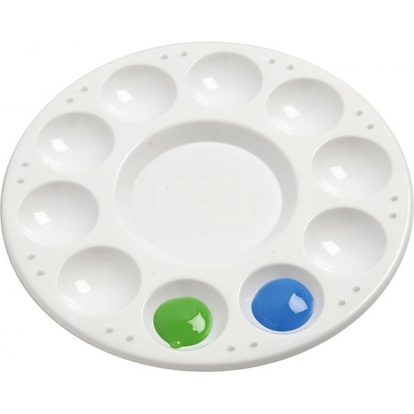 Palett - vit - Ø17 cm - 10 st Palett - vit - Ø17 cm - 10 st