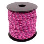 Paracord 2 mm rosa/blå 50 m