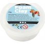 Foam Clay - vit - glitter - 35 g