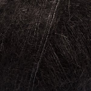 DROPS Kid-Silk Uni Colour garn - 25g - Svart (02) DROPS Kid-Silk Uni Colour garn - 25g - Svart (02)