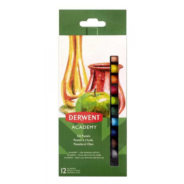 Derwent Oljepastel - 12 Kritor