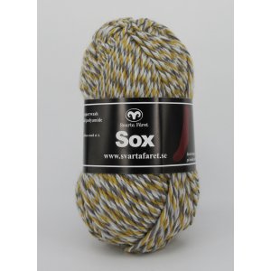 Sox 50g - Mörkgrå/ljusgrå/senap/oblekt (13) Sox 50g - Mörkgrå/ljusgrå/senap/oblekt (13)