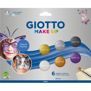 Ansiktsfärg Giotto 6x5 ml - Metallic Ansiktsfärg Giotto 6x5 ml - Metallic